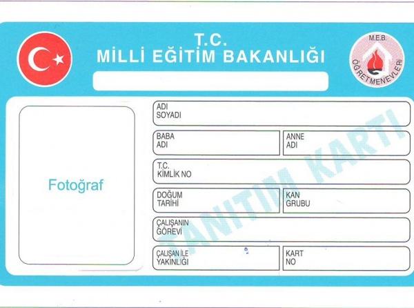 Öğretmenevi Tanıtım Kartı